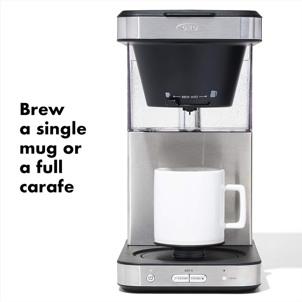 8 Cup Stainless Steel Coffee Maker with 16 Oz Thermal Mug B268081