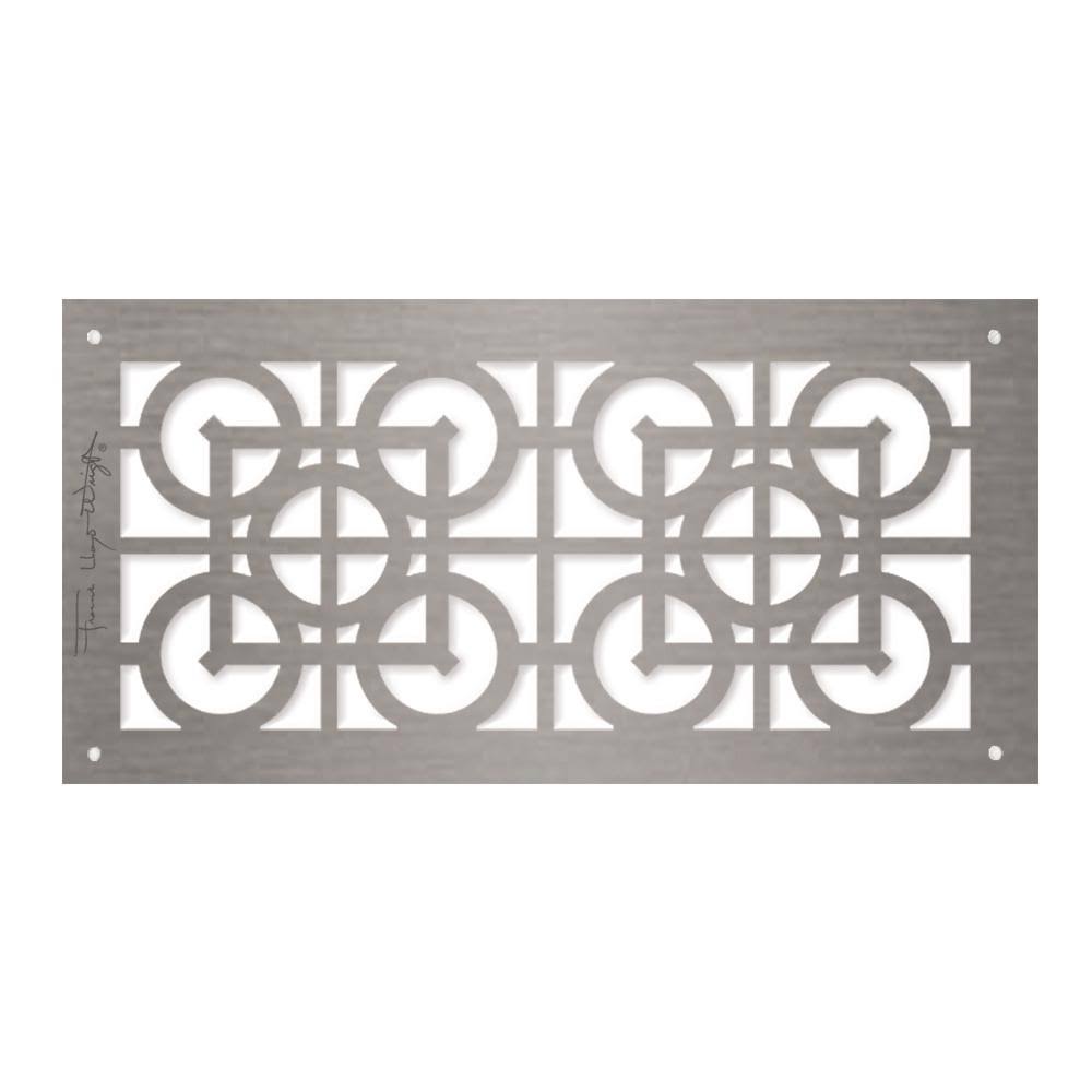 6 in. x 12 in. Aluminum Brushed Satin Grille Z82579