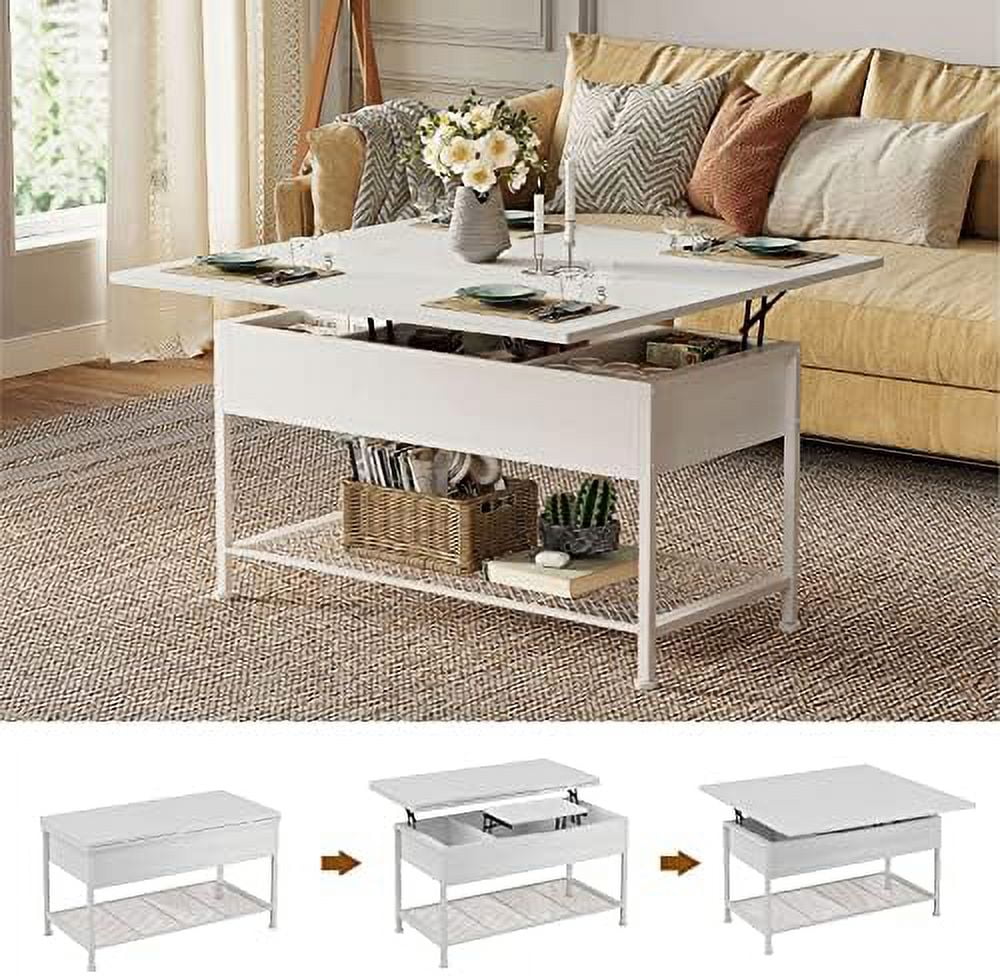 Lift Top Coffee Table White O50525