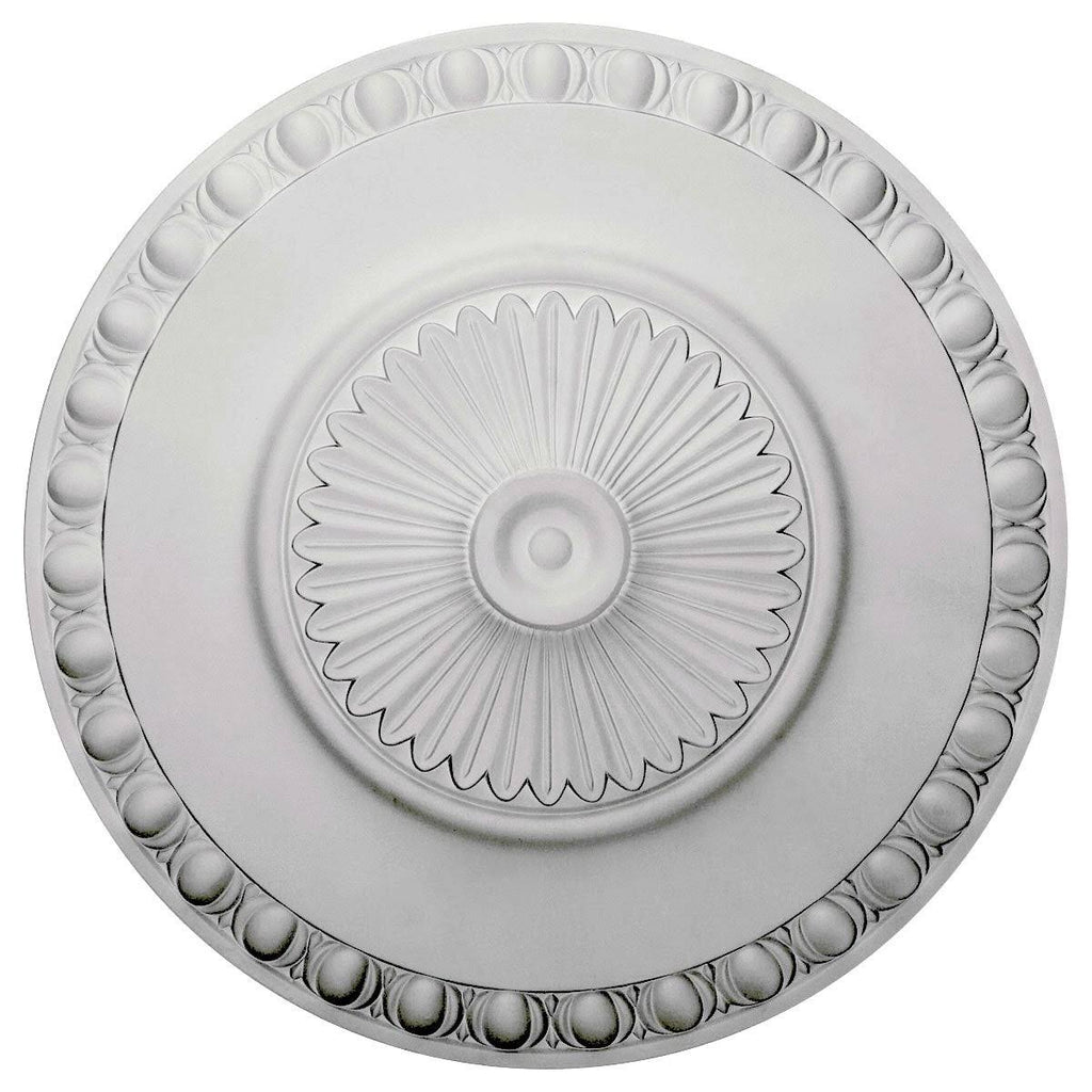 23 1/2x22OD x 3 1/4x22P Hand-Painted Ceiling Medallion N4003