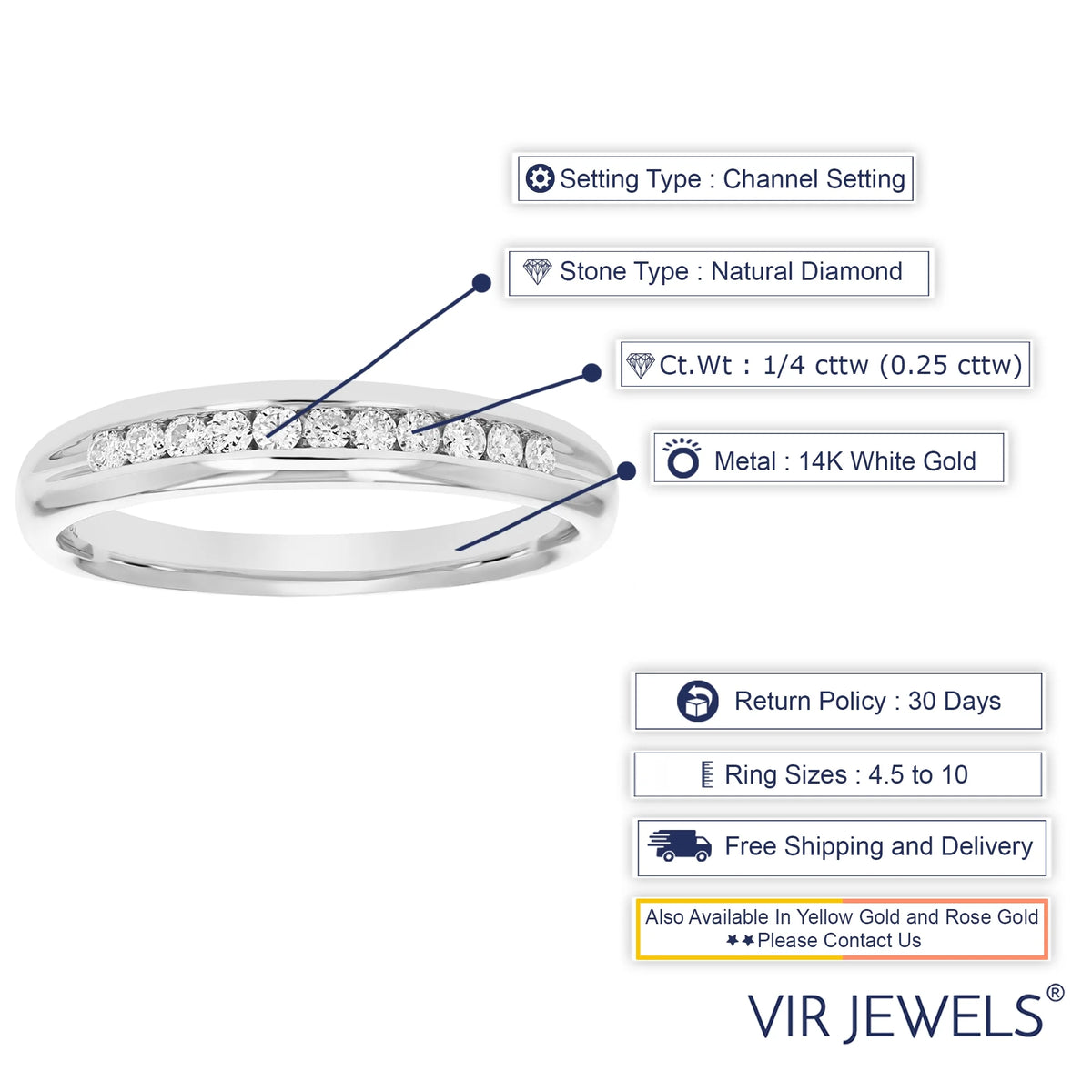 14K White Gold Diamond Bridal Band Comfort Fit B9040