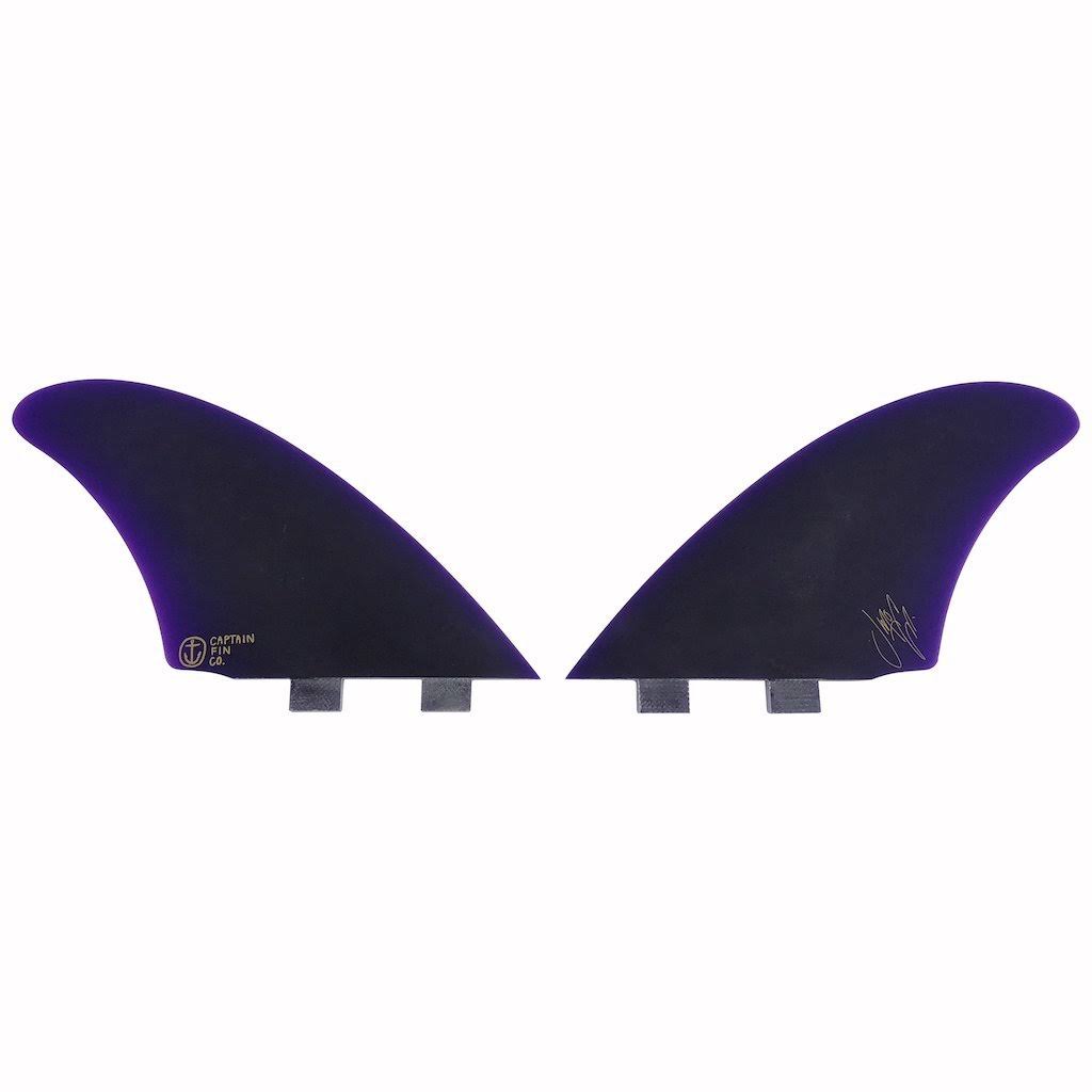 Purple Keel Glass Twin Tab Surfboard Fin J20568