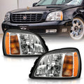 00-05 Cadillac Deville Headlights Headlamps Driver Passenger Side P469389