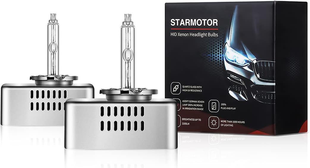 Xenon Headlight Bulbs 25W 6000K Diamond White 12V Pack of 2 V86773