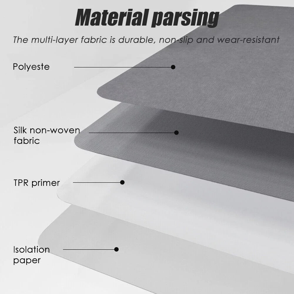 Gray Non Slip Chair Mat M731