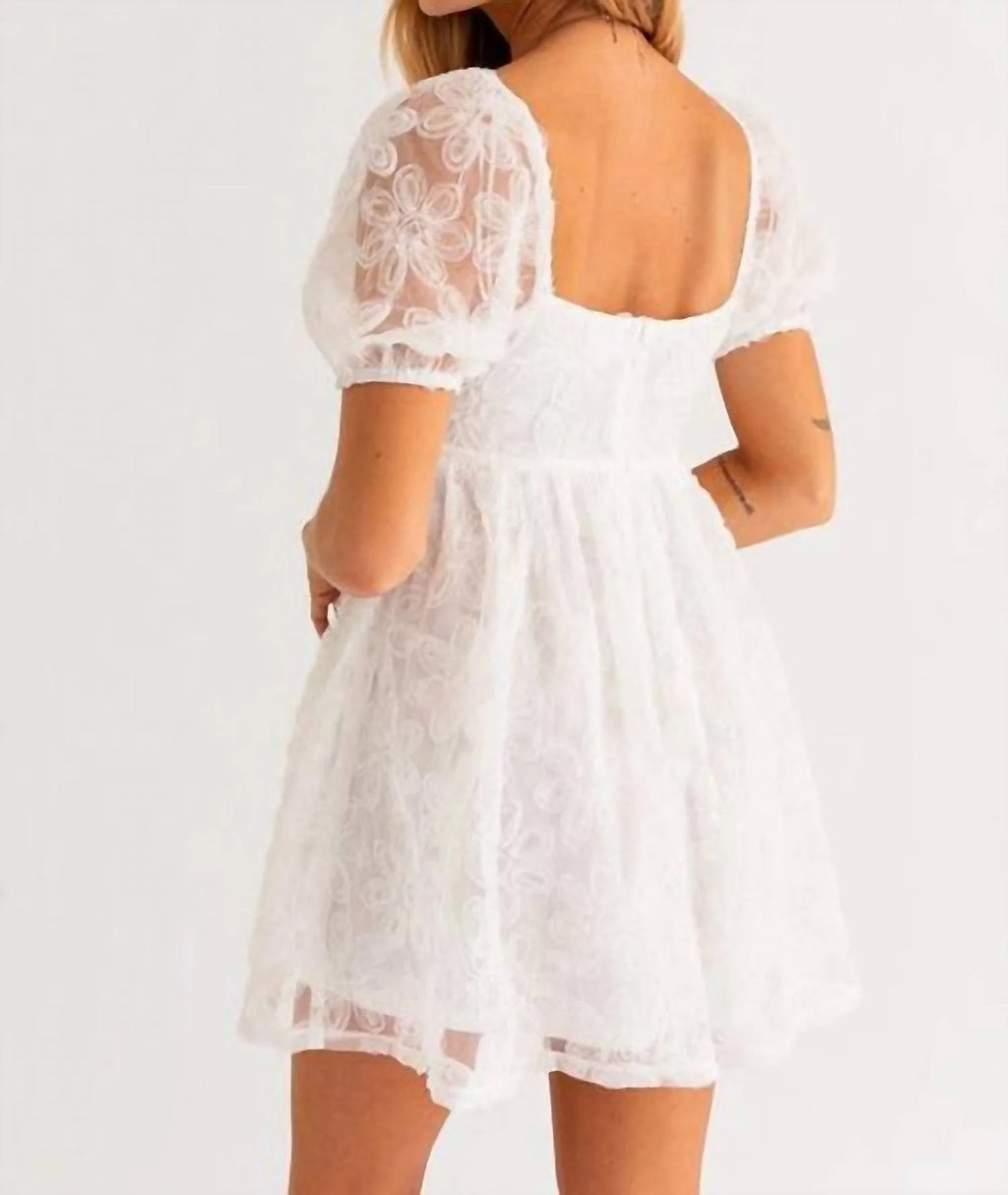 Short Sleeve Mini Dress F90889