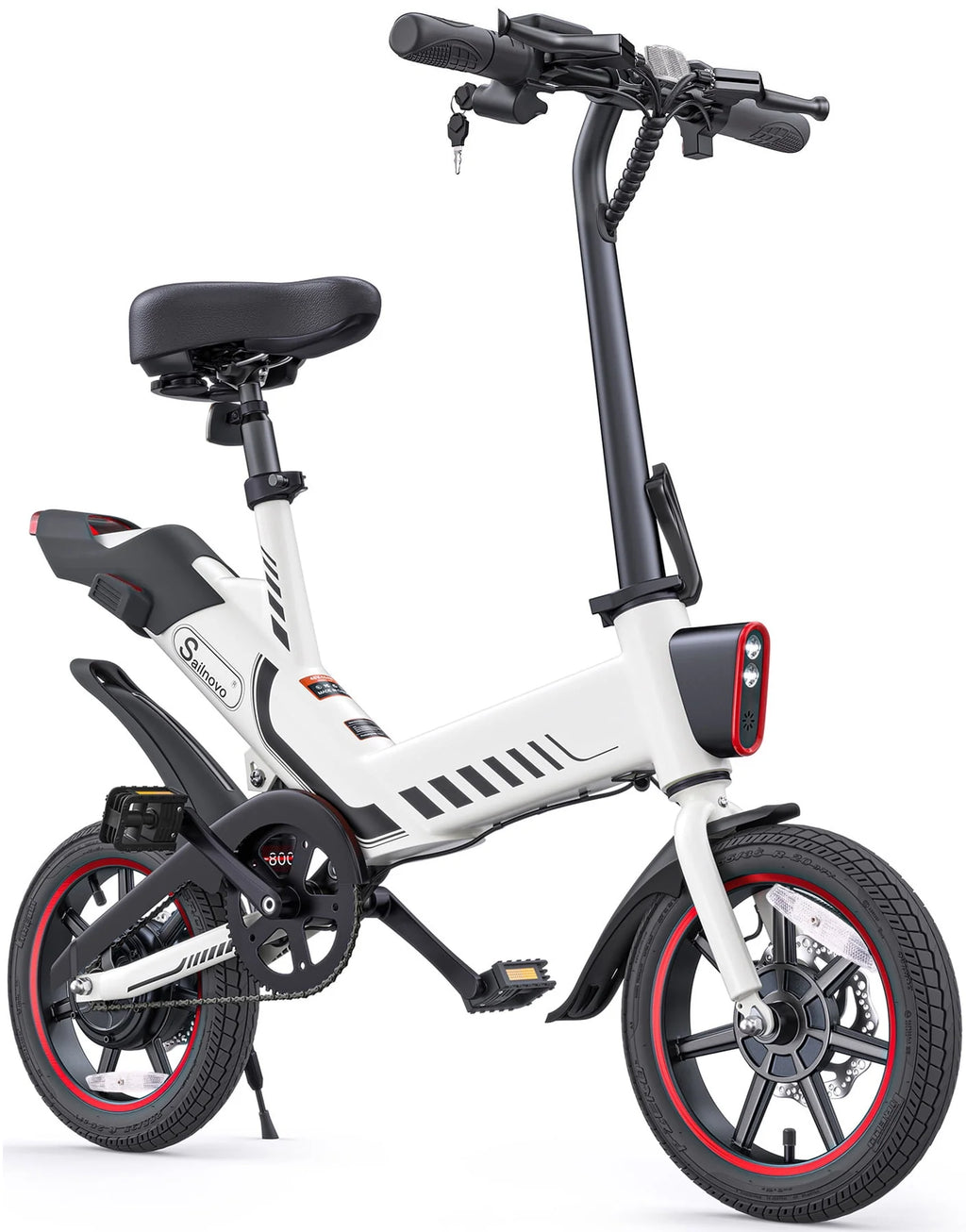 14'' Folding Electric Bike with Removable 36V Lithium-Ion Battery G8312