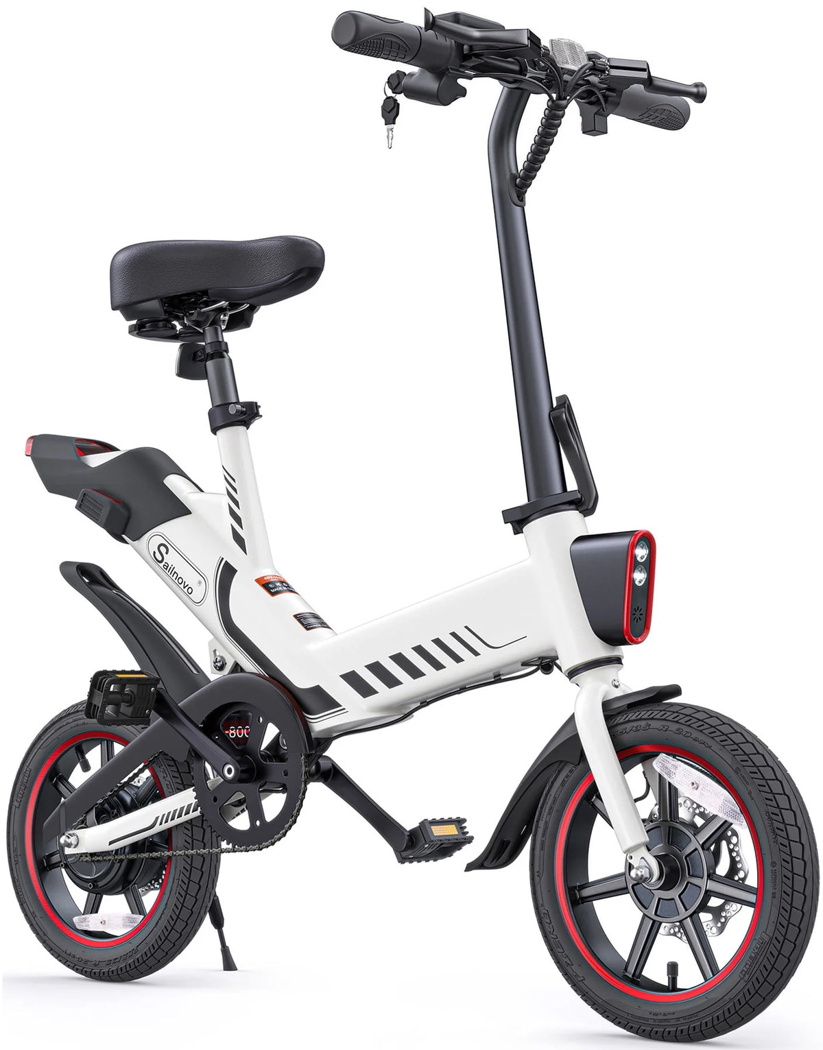 14'' Folding Electric Bike with Removable 36V Lithium-Ion Battery G8312