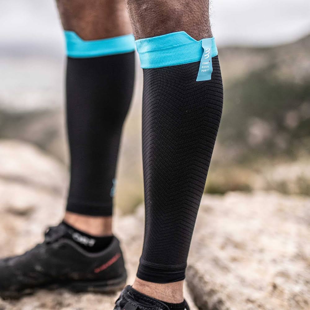 Black Compression Calf Guards O405862