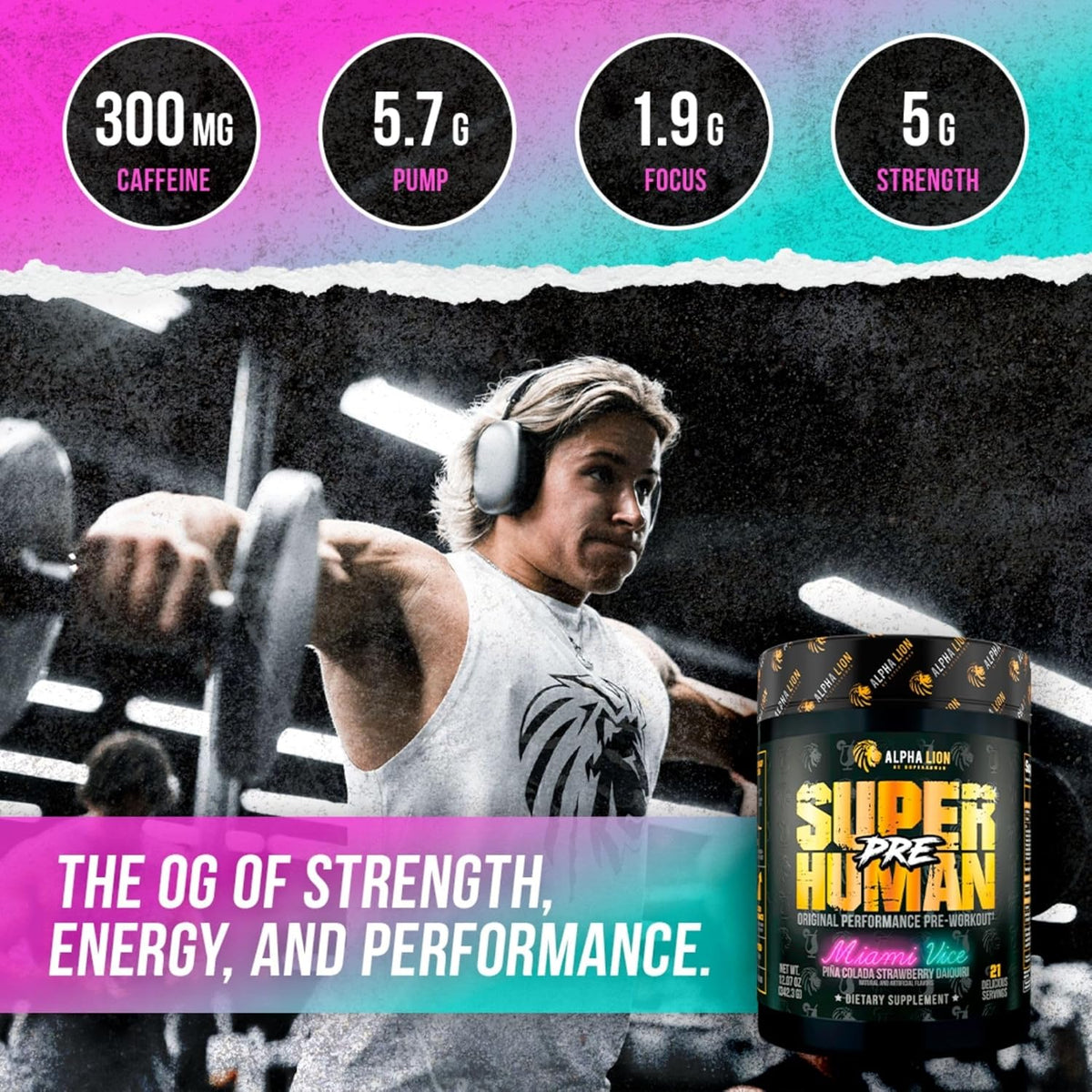 Superhuman Pre Workout Powder & Post Workout Recovery Bundle J269642