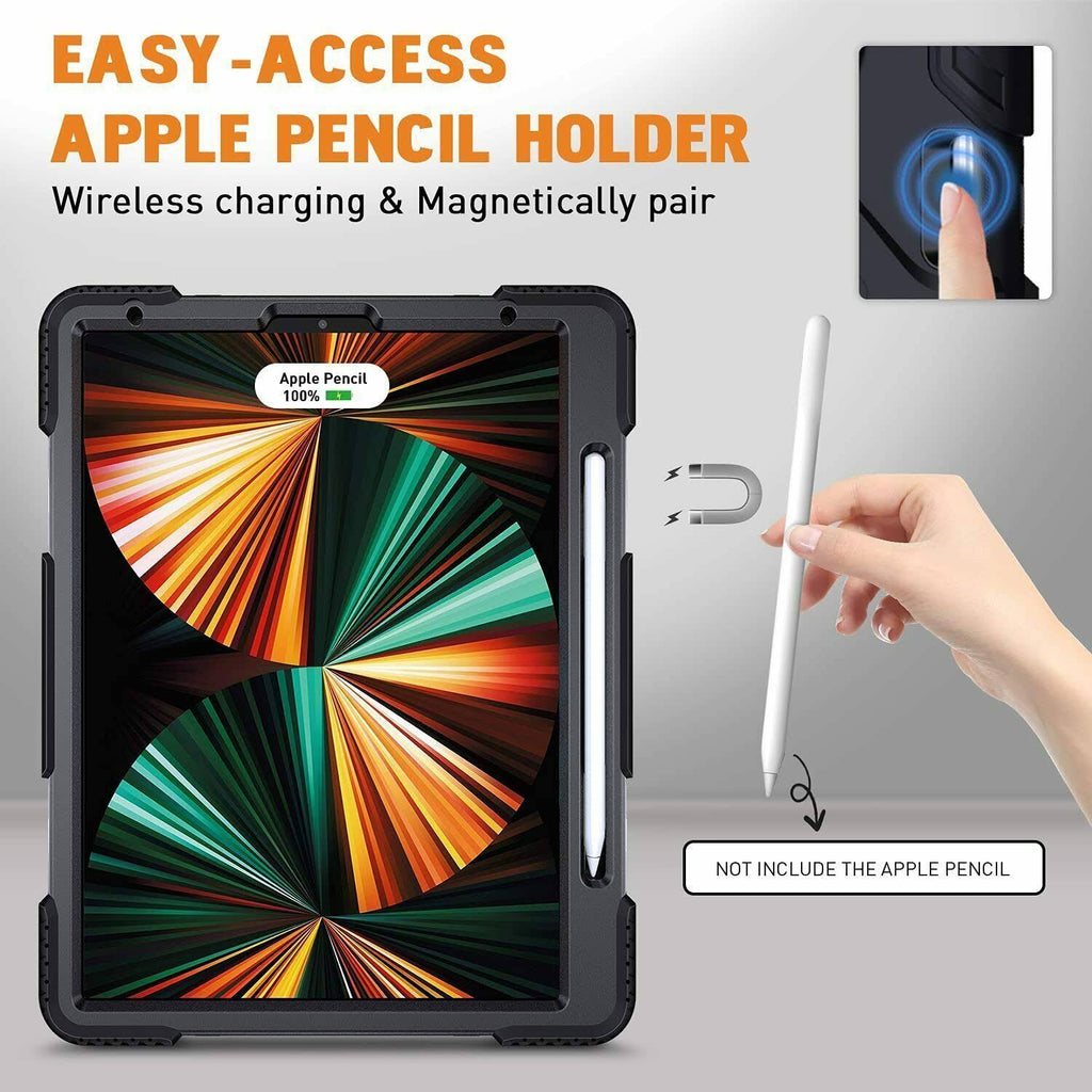iPad Pro 12.9 Case with Pencil Holder Black I4726