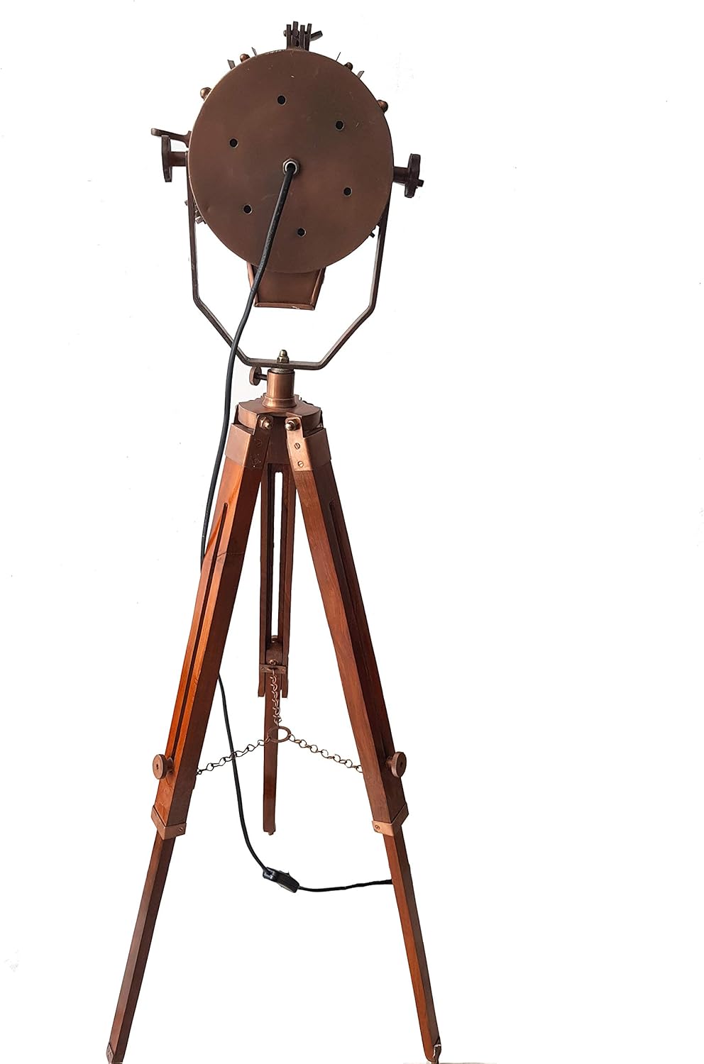 Vintage Nautical Searchlight Tripod Lamp V966