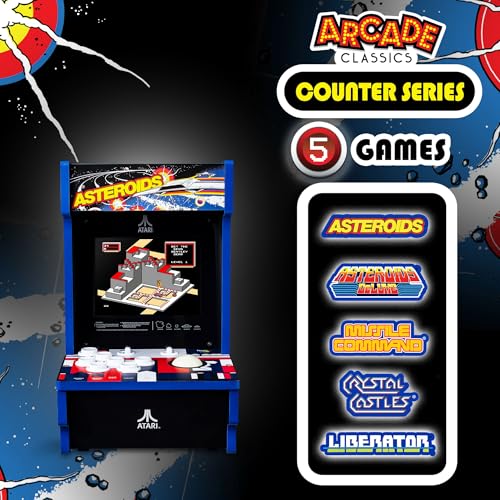 4 Games 8" Liquid Crystal Screen Mini Cabinet Countertop Console Q26128