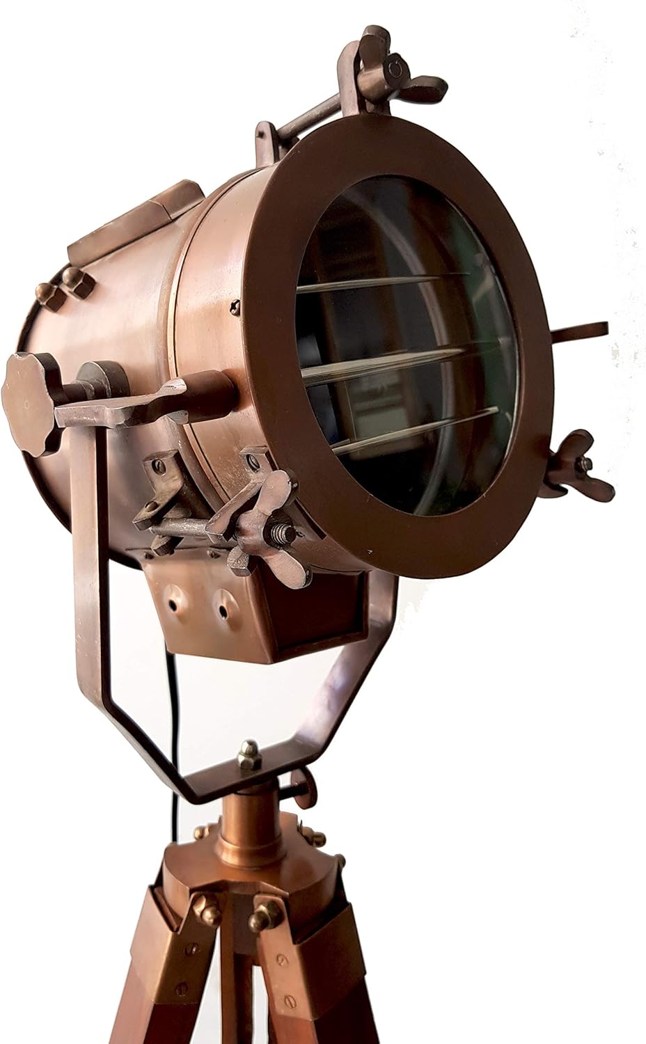 Vintage Nautical Searchlight Tripod Lamp V966