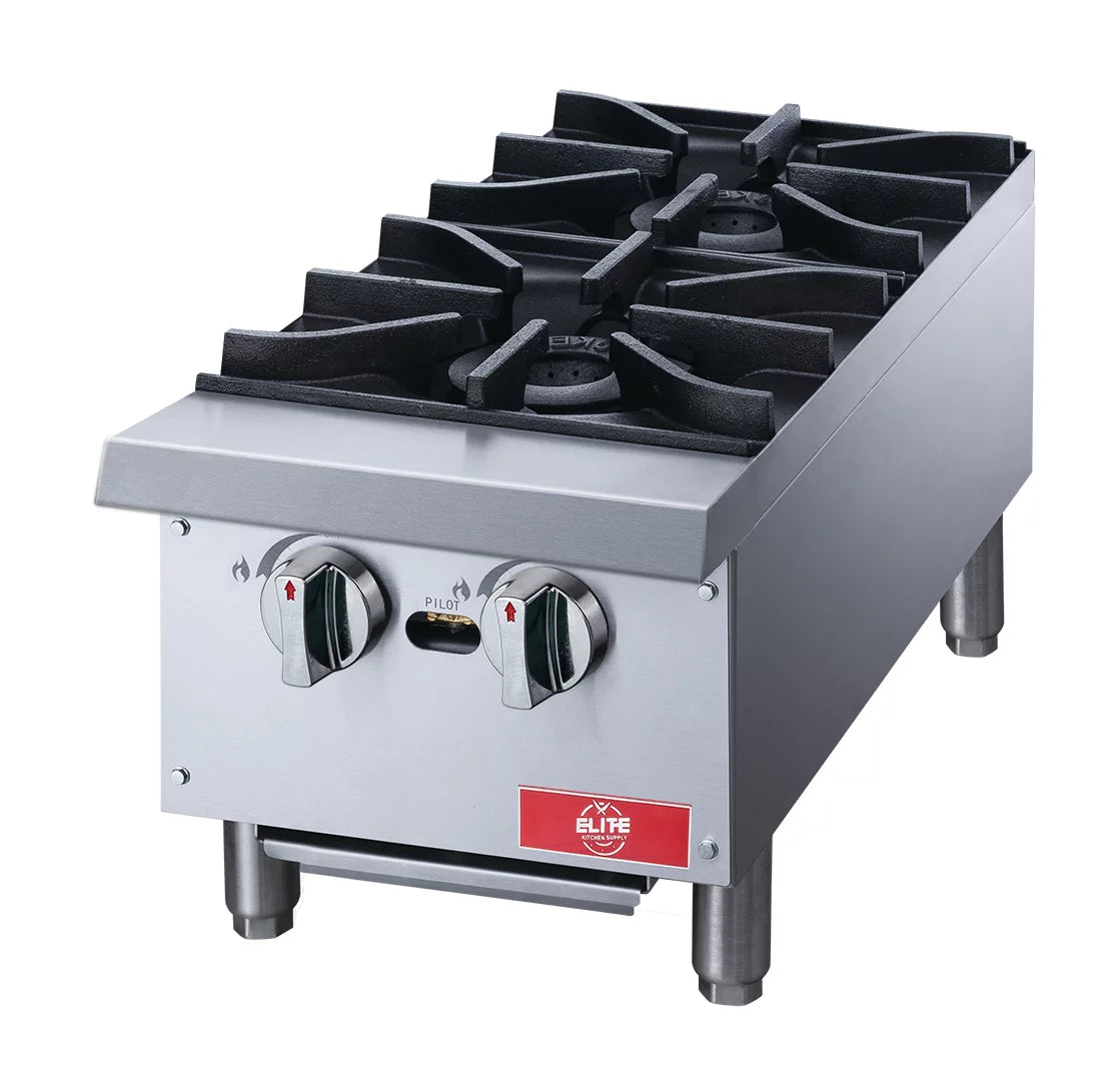 12 in. Two Burner Commercial Hot Plate 56000 BTU D726160
