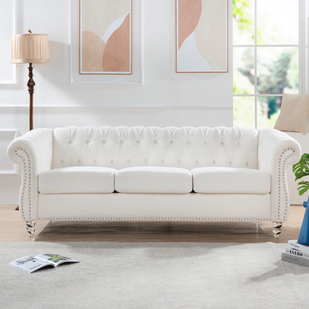 Rolled Arm Chesterfield 3 Seater Sofa B545