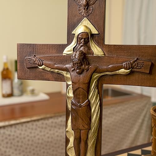 Handmade Wooden Wall Cross with Hook E24946