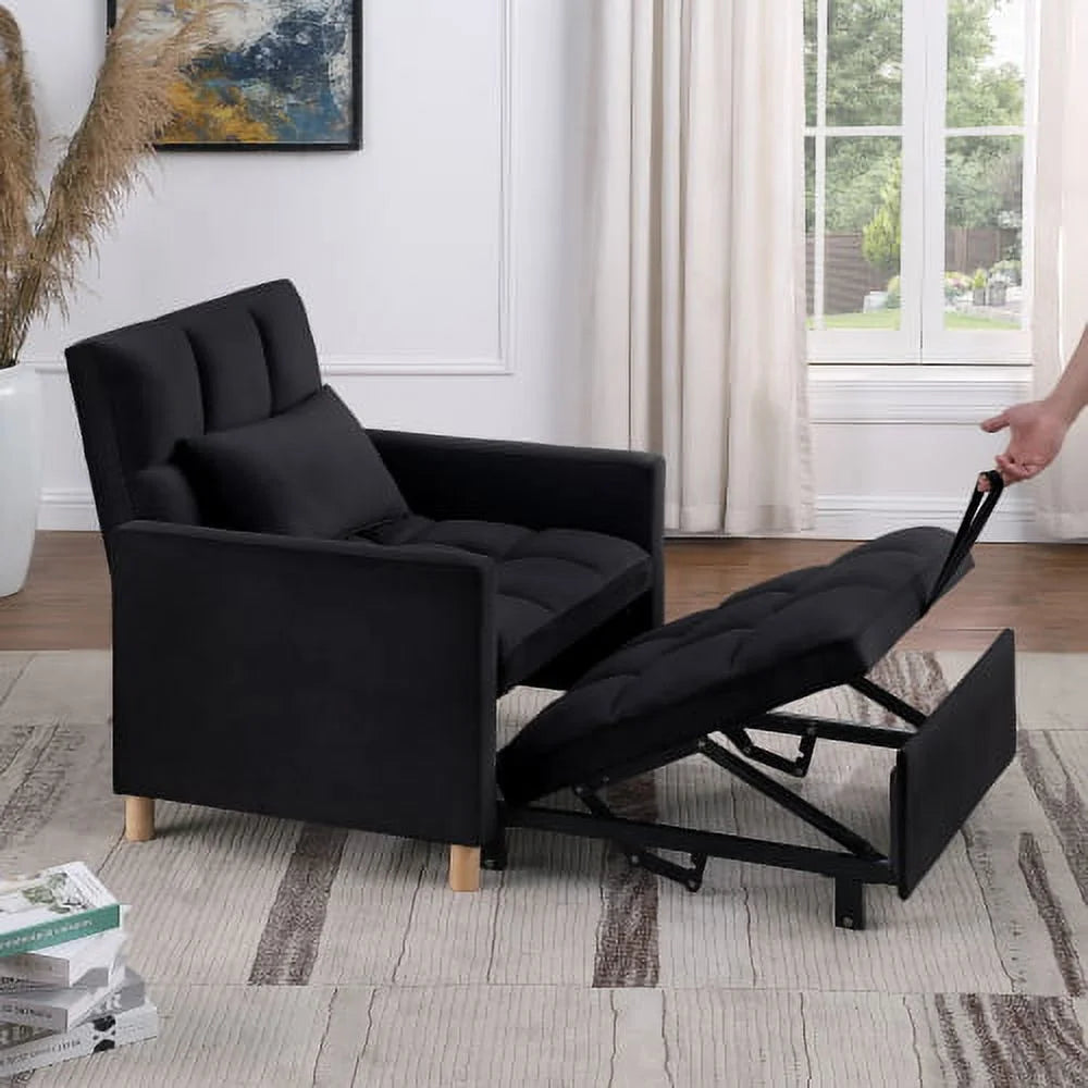 Convertible Sleeper Sofa Chair Bed with Pillow K24518