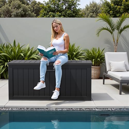 120 Gallon Waterproof Resin Deck Box B1653