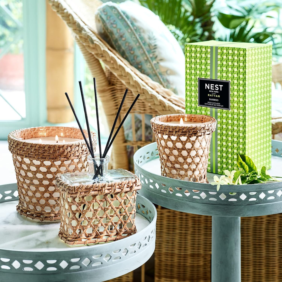 Bamboo Rattan Reed Diffuser, 5 Fluid Ounces P754
