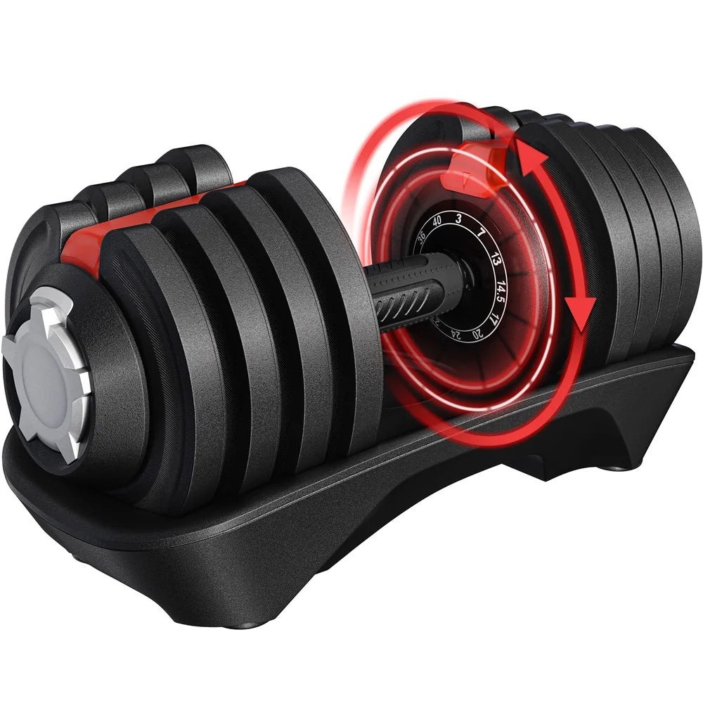Adjustable Dumbbell Set with Tray F53720