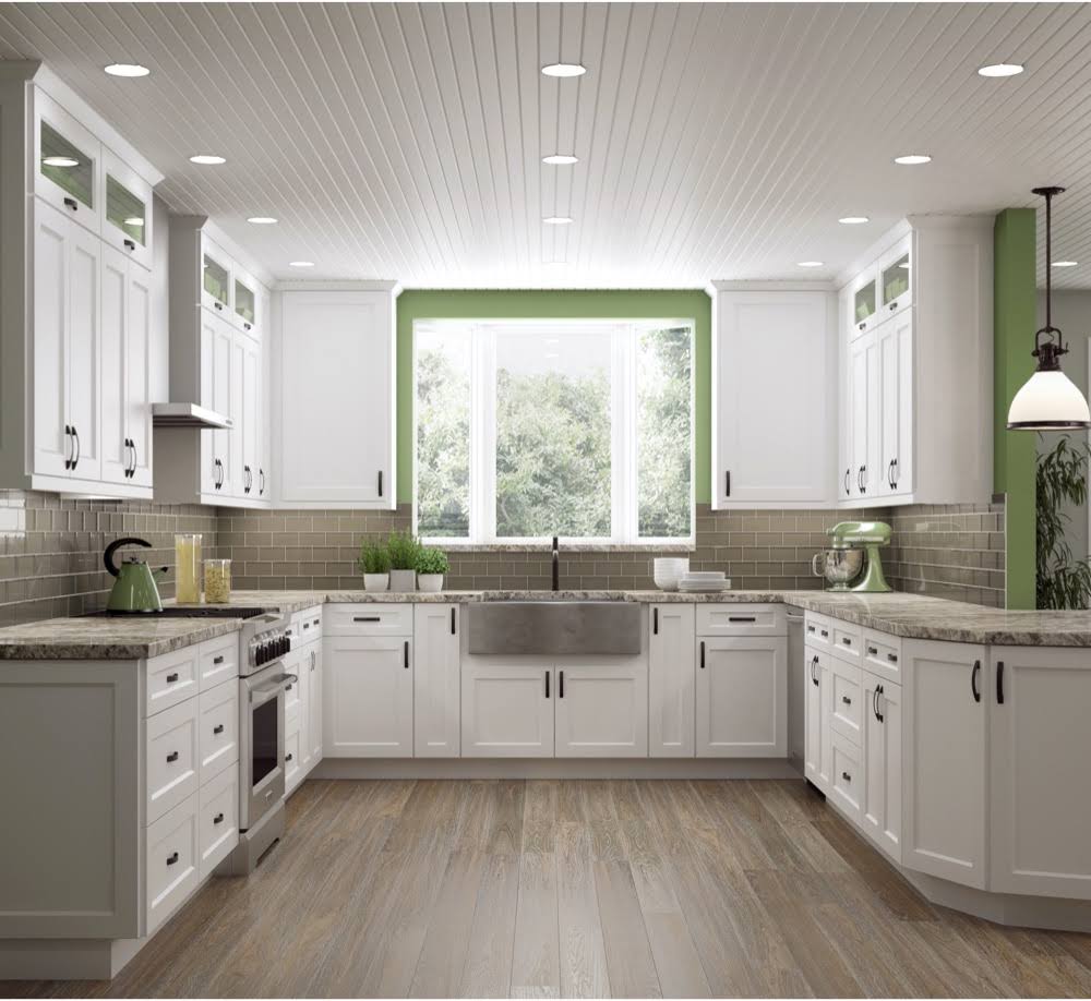 White 2 Doors 2 Shelves Wall Cabinet H2430