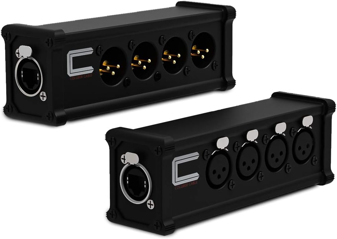 4 Channel XLR to Ethercon Cat6 Network Snake U151