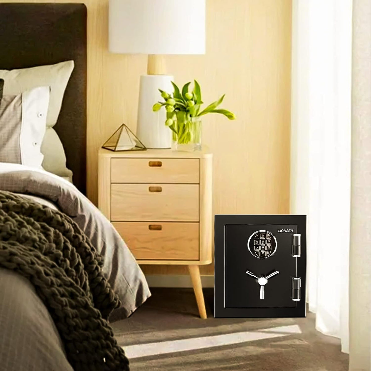 Fireproof Security Safe with Digital Keypad Lock Box T489