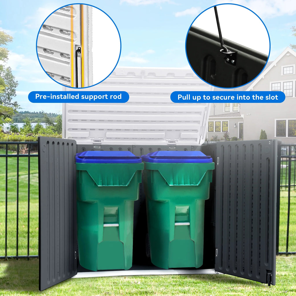 Weather Resistant Resin Storage Shed 35 Cu ft V376664