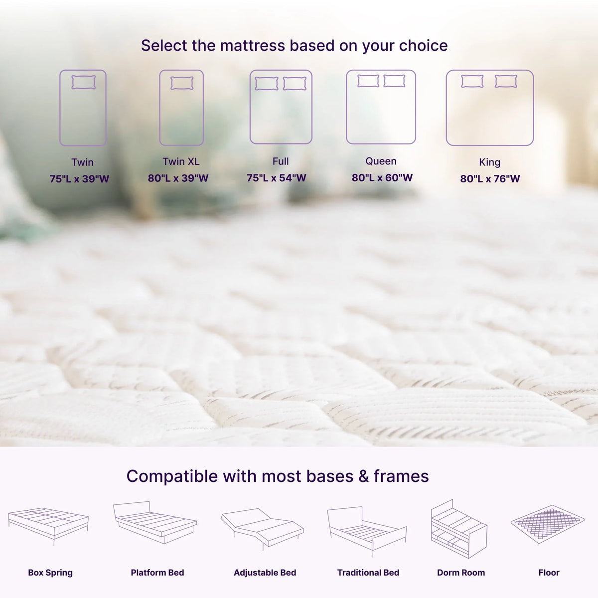 King Size Hybrid Memory Foam Pocket Spring Mattress H95192