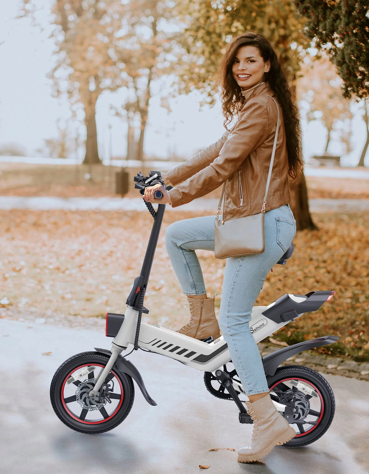 14'' Folding Electric Bike with Removable 36V Lithium-Ion Battery G8312