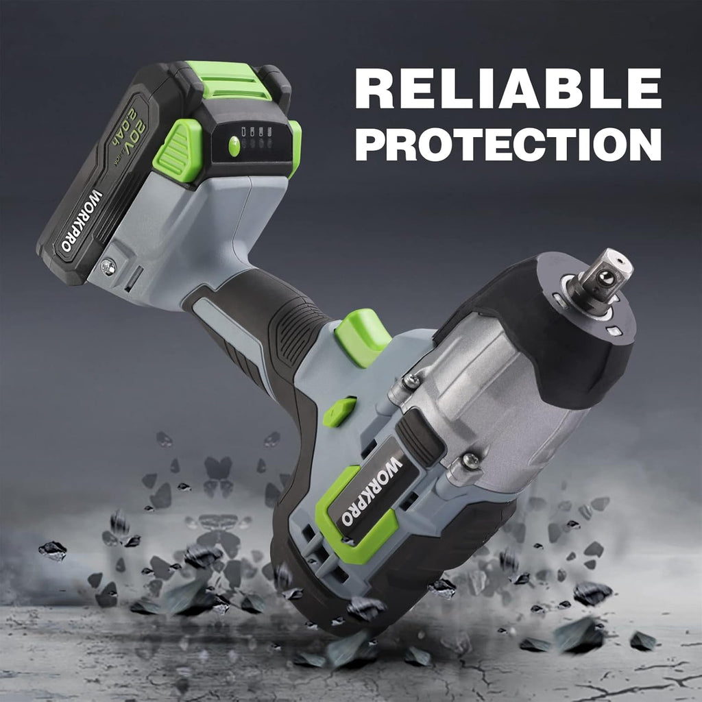 20V Cordless Impact Wrench with 4Pcs Drive Impact Sockets Y345576