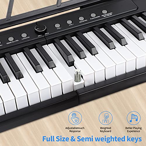 88 Key Semi Weighted Digital Piano with Bluetooth MIDI V3651