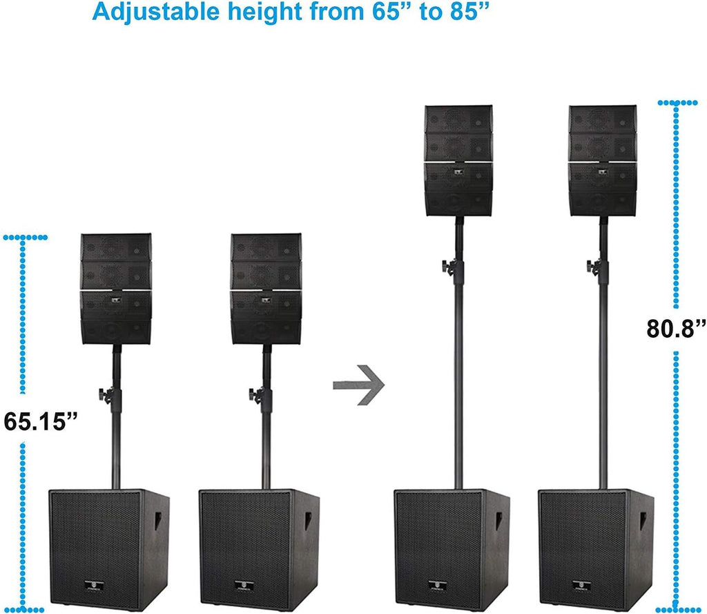 12-Inch Powered PA Speaker System Combo Set with Subwoofers and Line Array Speakers V56539