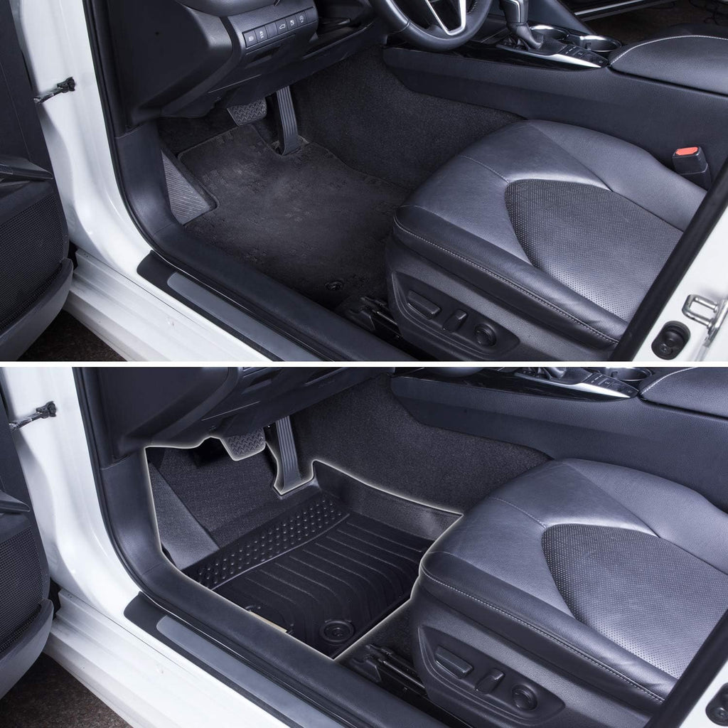 Black Floor Mats Liners Front Rear Carpet N67547