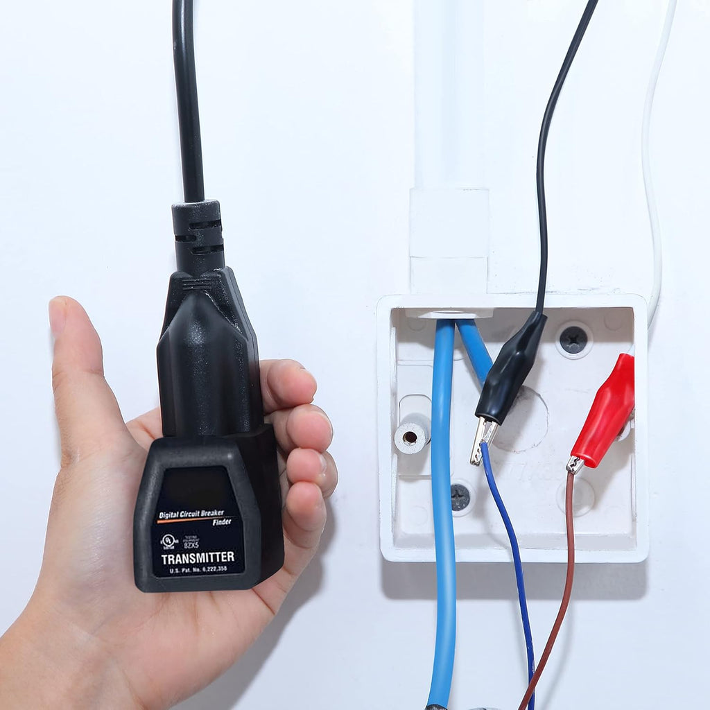 Circuit Breaker Finder Adapter Accessory Kit with Clips, Light Socket, Grounding Outlet Adapter and Carrying Case Z5861