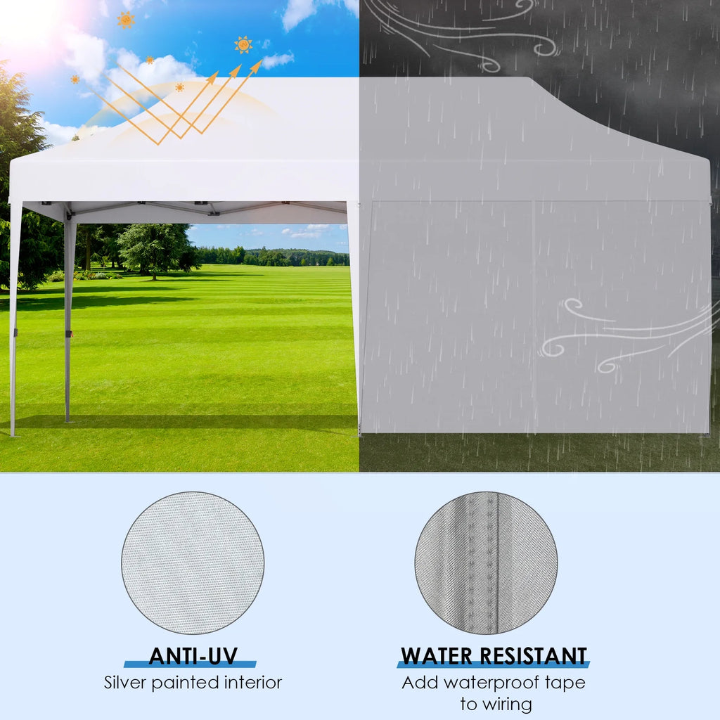 10' x 20' White Pop up Canopy Tent O4038