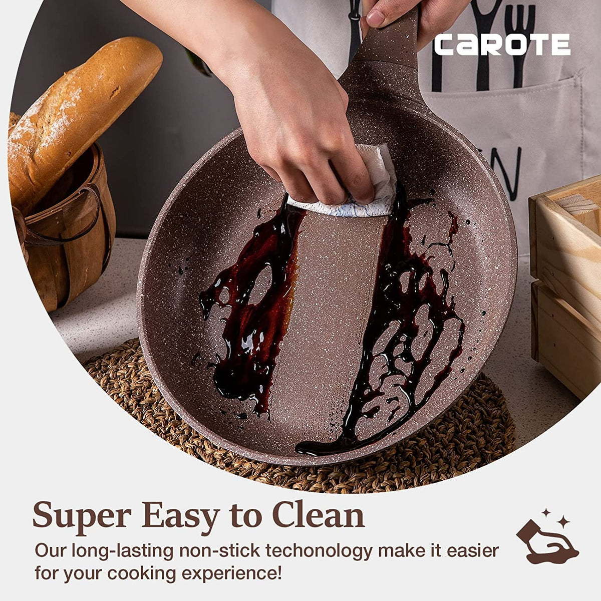 10 Pcs Nonstick Granite Cookware Set P88983