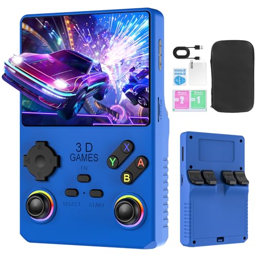 Black Retro Handheld Game Console with 256GB TF Card X6455