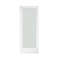 Frosted Glass Solid Wood Core French Interior Door Slab K677