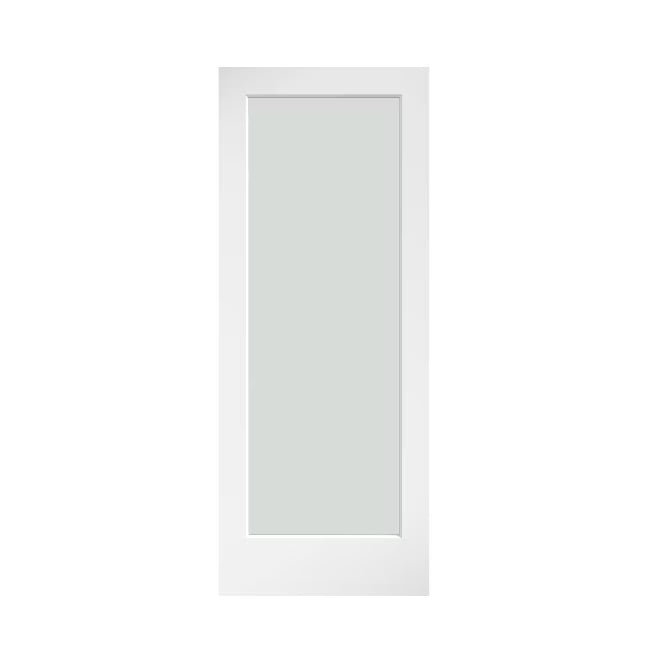 Frosted Glass Solid Wood Core French Interior Door Slab K677