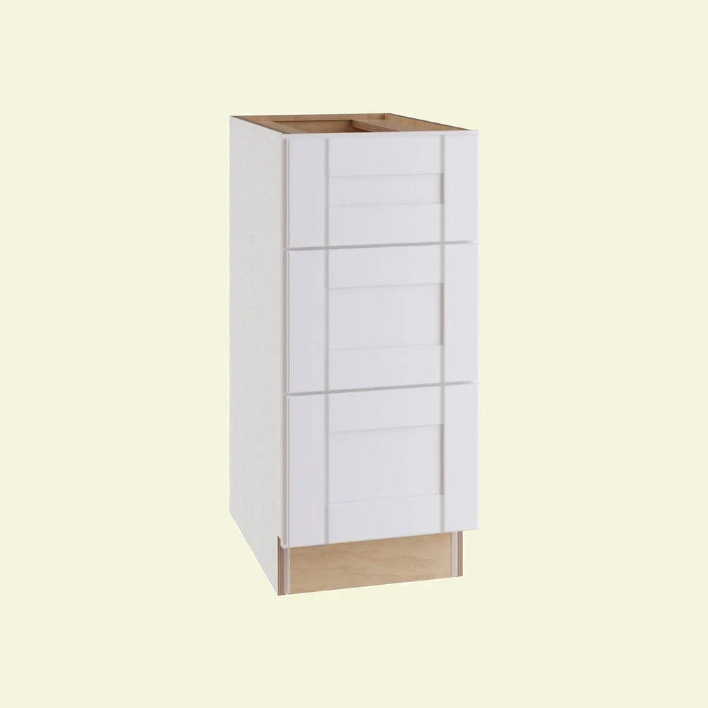Vesper White Shaker Assembled Plywood Base Drawer Kitchen Cabinet M63565