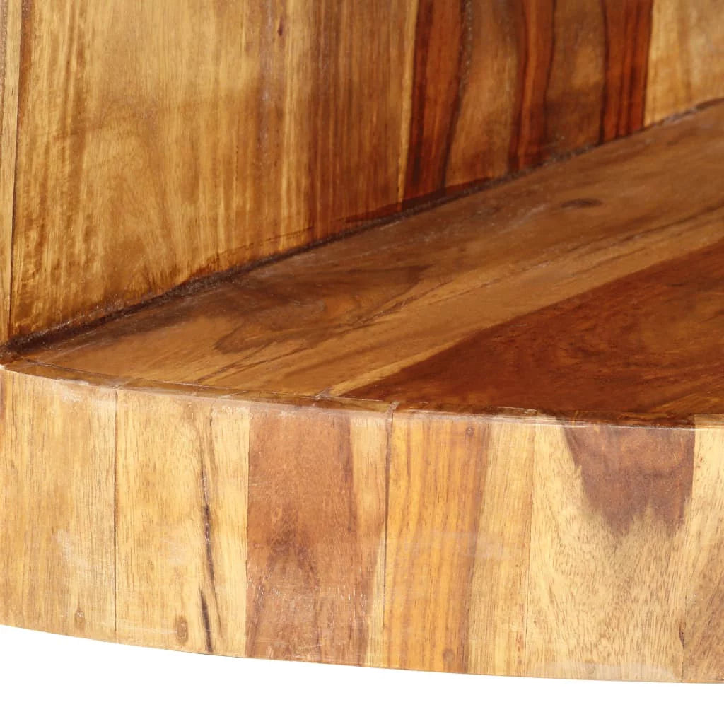 Round Solid Sheesham Wood Coffee Table P129