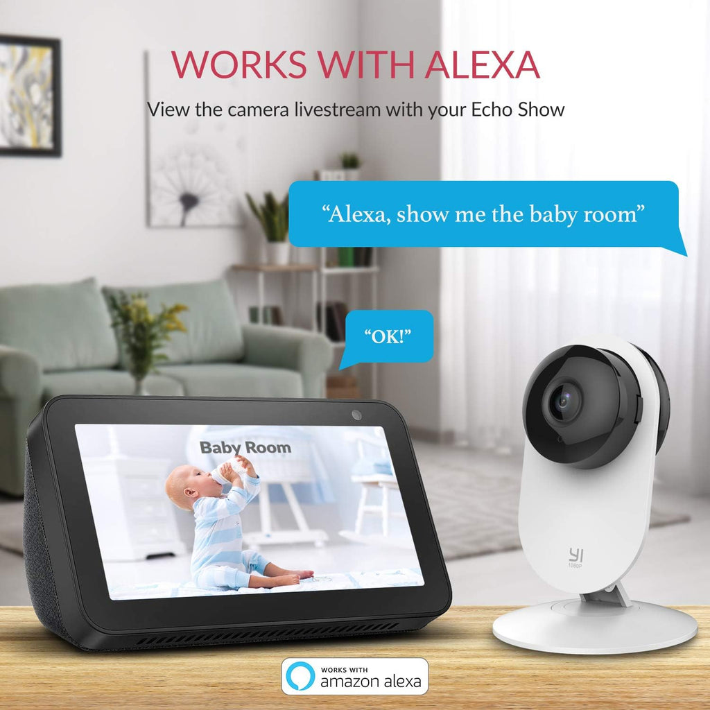 2pc 1080p WiFi Smart Indoor Security Camera with Night Vision and 2-Way Audio T3984