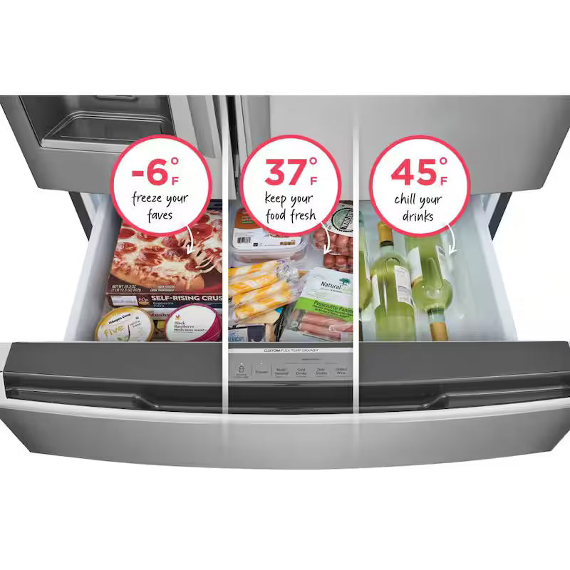 21.5 cu. ft. 4-Door French Door Counter-Depth Refrigerator P4839