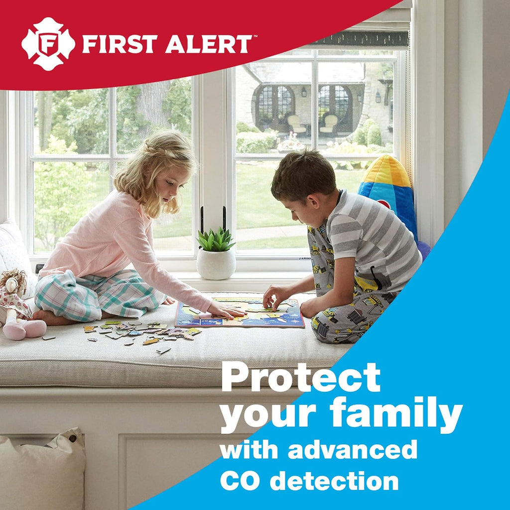Carbon Monoxide Detector, Battery Operated, White, 3-Pack U992635