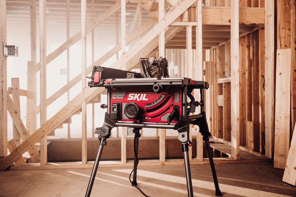 15 Amp 10'' Corded Electric Table Saw with Folding Stand F39535