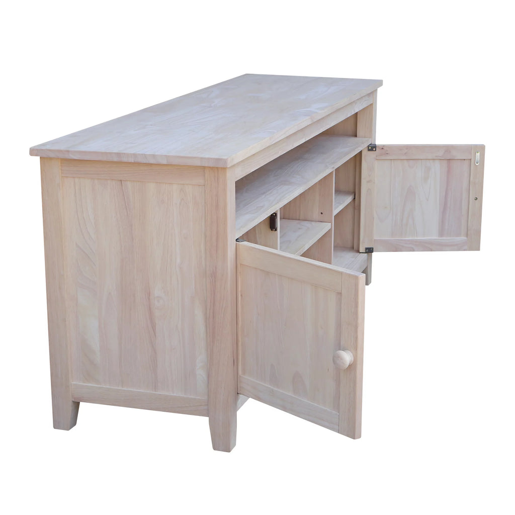 Solid Wood TV Stand with 2 Doors B314