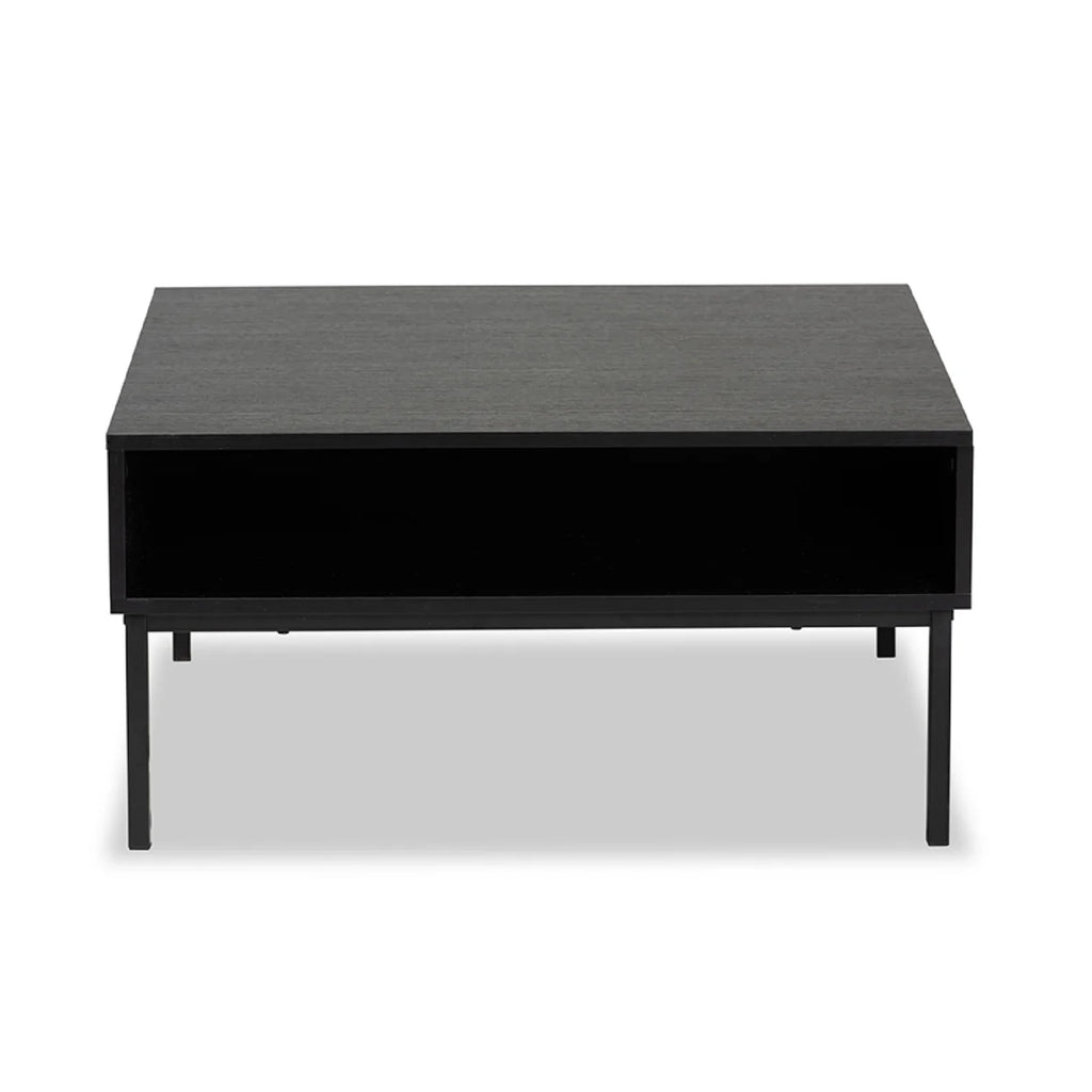 Oak Brown and Black Wood Coffee Table T34767