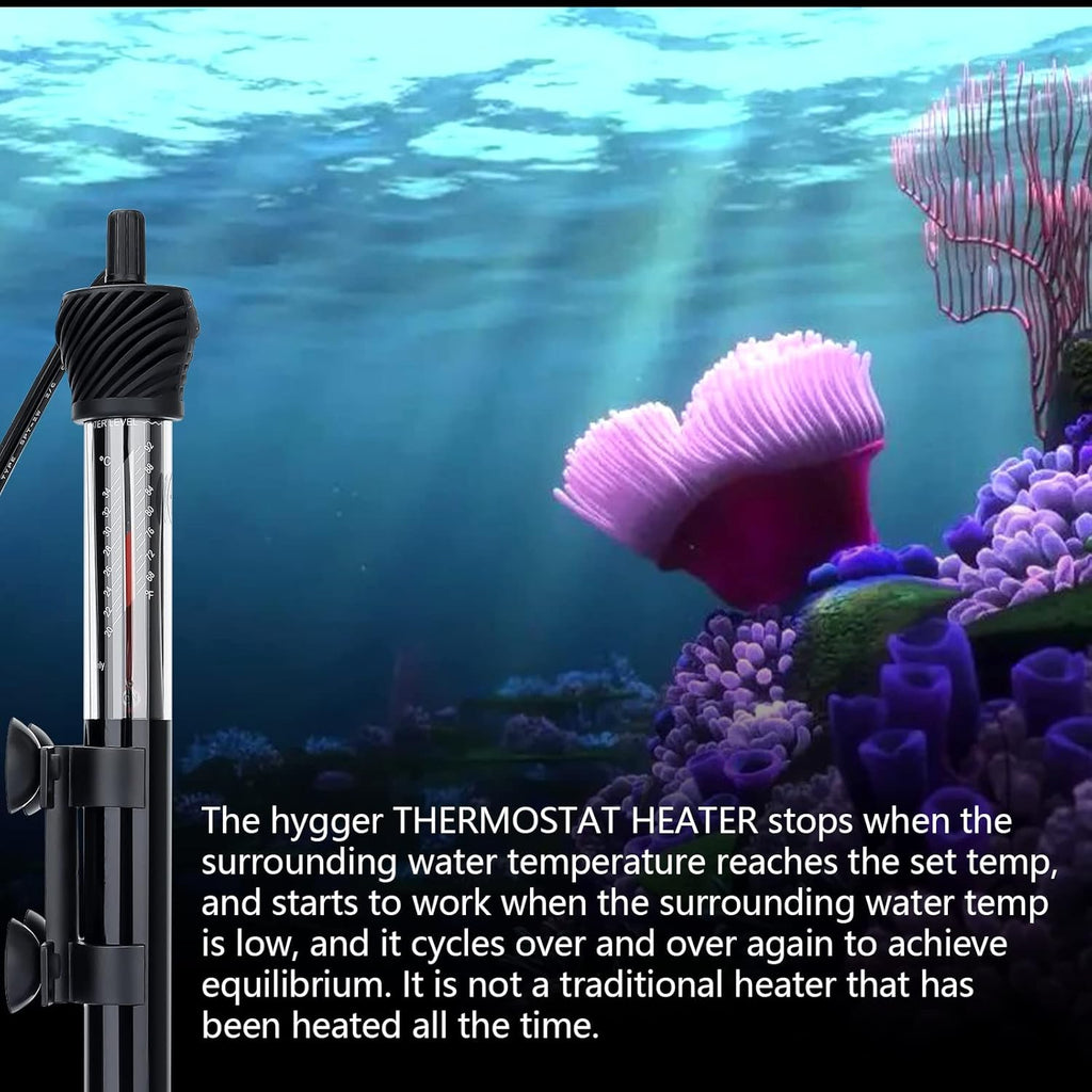 50W Submersible Aquarium Heater with Adjust Knob Suction Cup N208